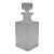 Vintage Fostoria Glass Geometric Square Liquor Bar Bottle Decanter For Sale