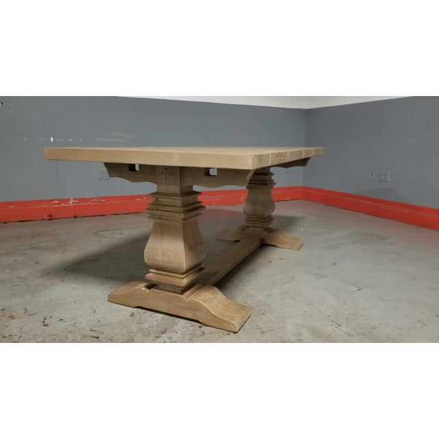 Rustic Restoration Hardware Salvaged Wood Trestle Rectangular Extension