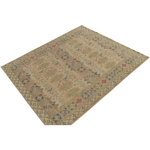 An 8x10 hand-knotted wool rug from Rug & Kilim’s Homage Collection. This vision is inspired by antique caucasian tribal...