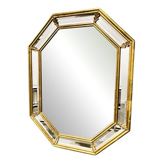 Vintage Neoclassical Octagonal Mirror by Deknudt, Belgium, 1980s For Sale