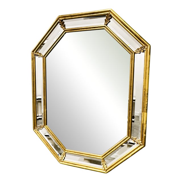 Vintage Neoclassical Octagonal Mirror by Deknudt, Belgium, 1980s For Sale