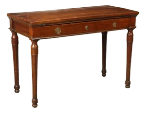 Antique Neoclassical Writing Desk in Walnut