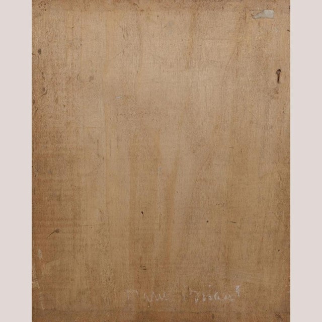 Impressionist Sketch of Elderly Man with Cap, 1920s-1940s, Oil on Board For Sale - Image 3 of 5