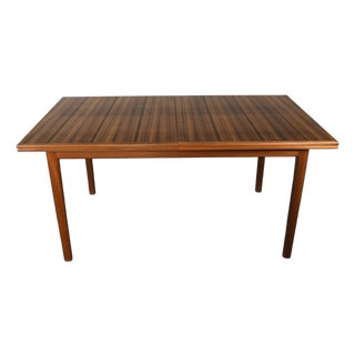 Mid Century Double Butterfly Leaf Dining Table in Walnut For Sale