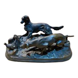 Bronze Hunting Dogs