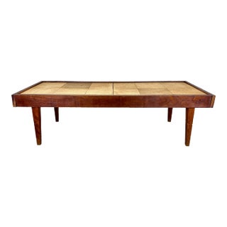 Mid Century Modern Custom Made Coffee Table With Hidden Storage For Sale