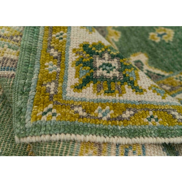 Turkish Oushak Rug 3' x 6'10" #20437 For Sale In Houston - Image 6 of 8