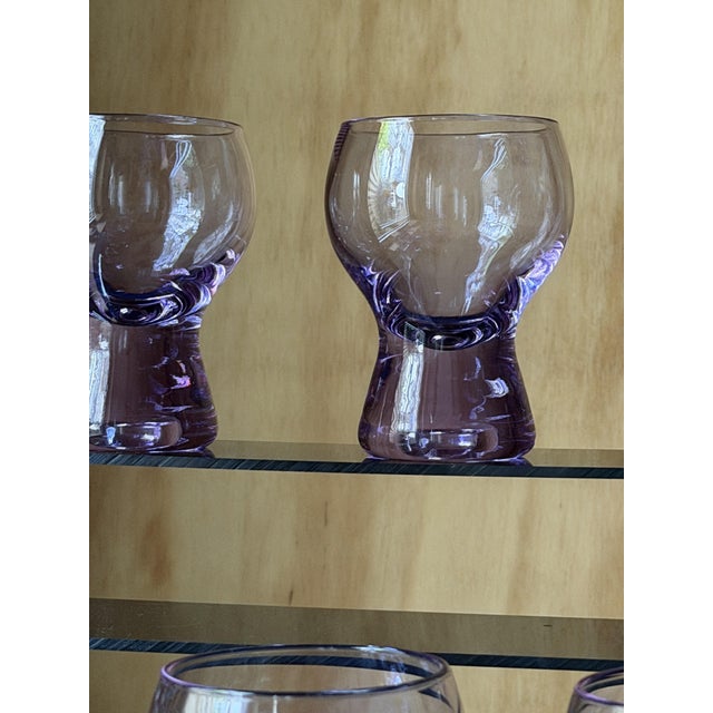 Mid-Century Modern Murano Alexandrite Glass Bullicante Goblets, 1962, Set of 12 For Sale - Image 17 of 18