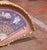 French 19th Century French Hand-Painted Fan With Carved Bone Handle in Frame For Sale - Image 3 of 9