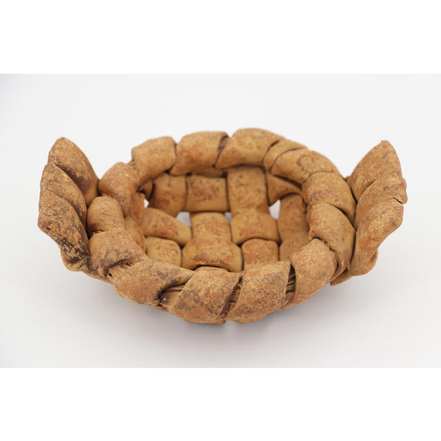 1950s Fishwife Basket Card Receiver or Trinket Tray, Earthenware, Portuguese For Sale - Image 10 of 17