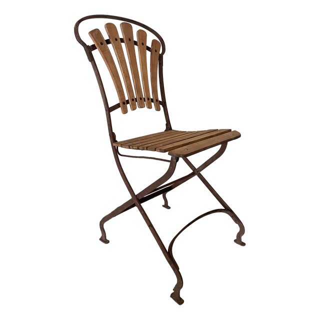 Antique Wrought Iron Chair, 1890s For Sale