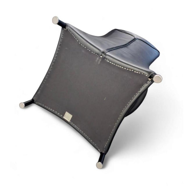 Lounge Chairs in Black Leather by Paolo Piva, Set of 2 For Sale - Image 12 of 18