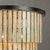 Aloadecor Matte Black Coastal Natural Capiz Round Flush Mount 5-Light Modern Ceiling Light Fixture For Sale - Image 4 of 5