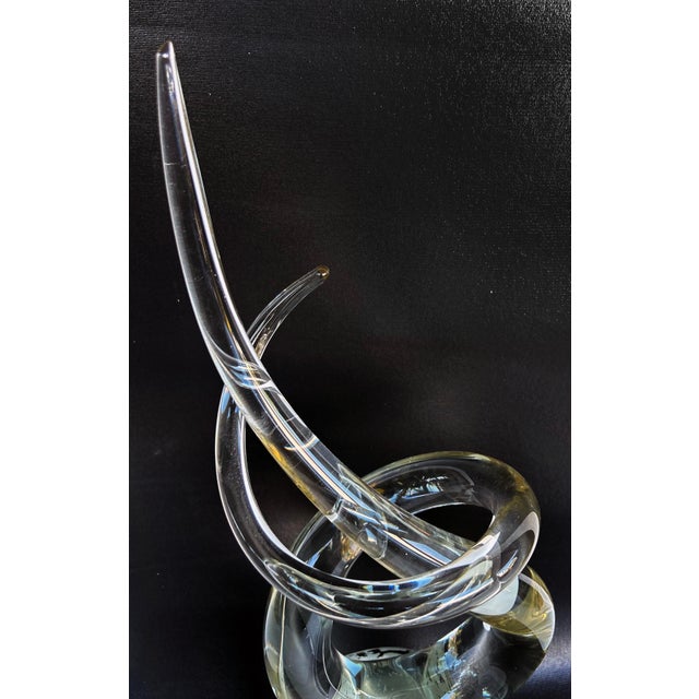 Renato Anatra Italian Murano Glass Freeform Sculpture Abstract 1980s For Sale - Image 9 of 9