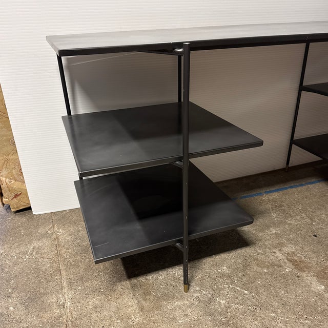 Four Hands Rockwell Vito Desk, Distressed Iron For Sale - Image 4 of 12