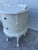 Vintage French Provincial Kidney Desk in Vintage Ivory Finish With Claw-and-Ball Feet For Sale - Image 10 of 13