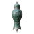 Vintage Moroccan Glazed Ceramic Lidded Urn For Sale