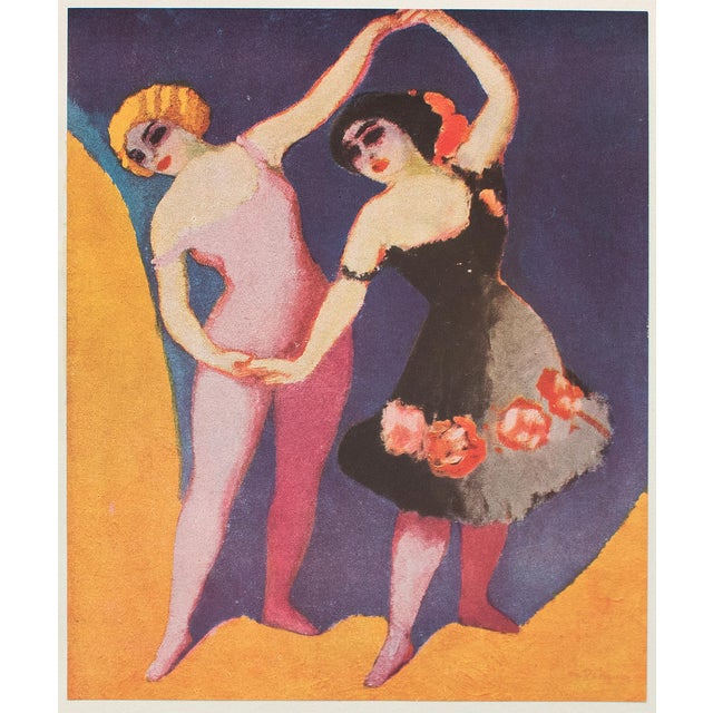 A stunning offset lithograph, print, of the painting "Dancers" (1906) by Dutch-French painter Kees van Dongen (1877-1968)....