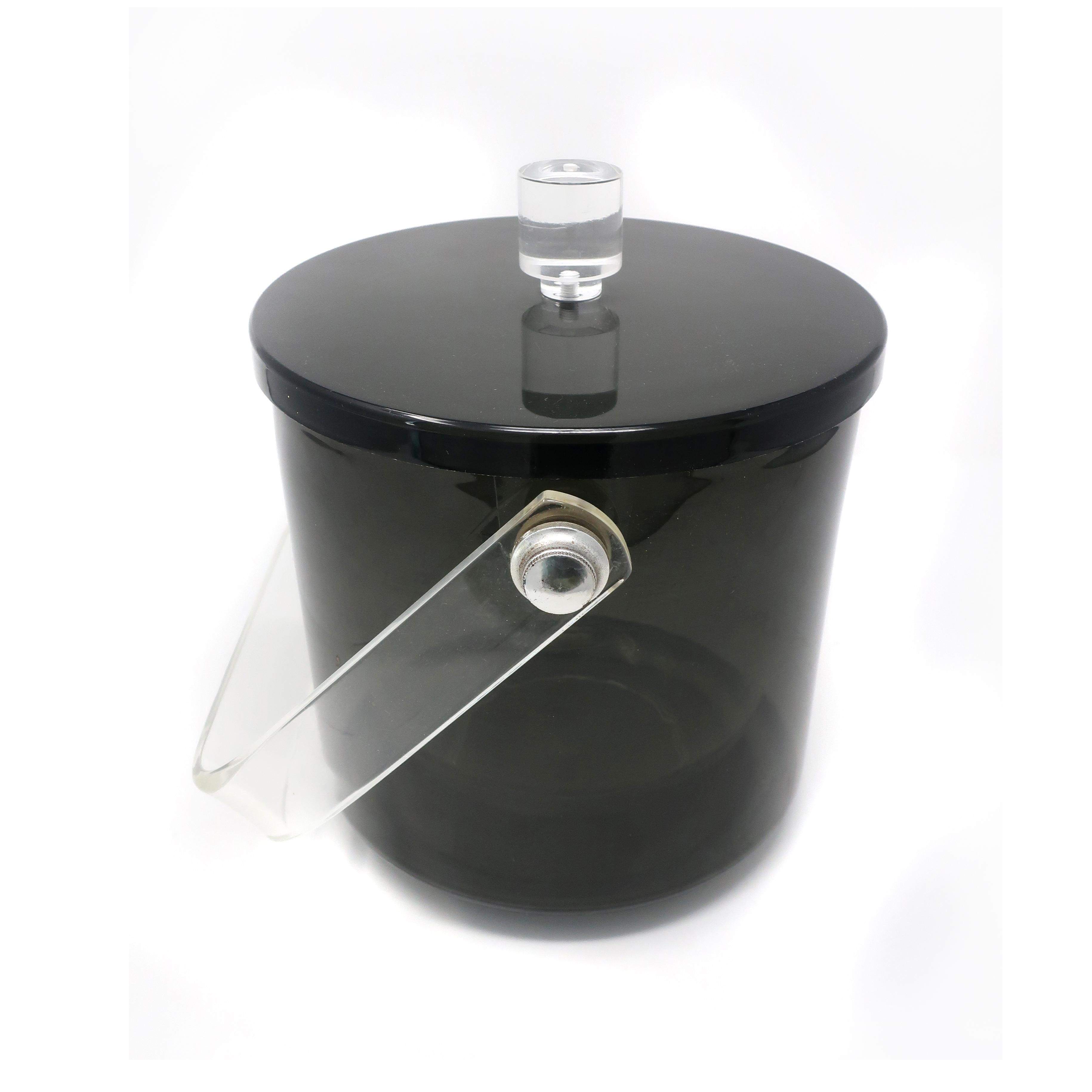 acrylic ice bucket with lid