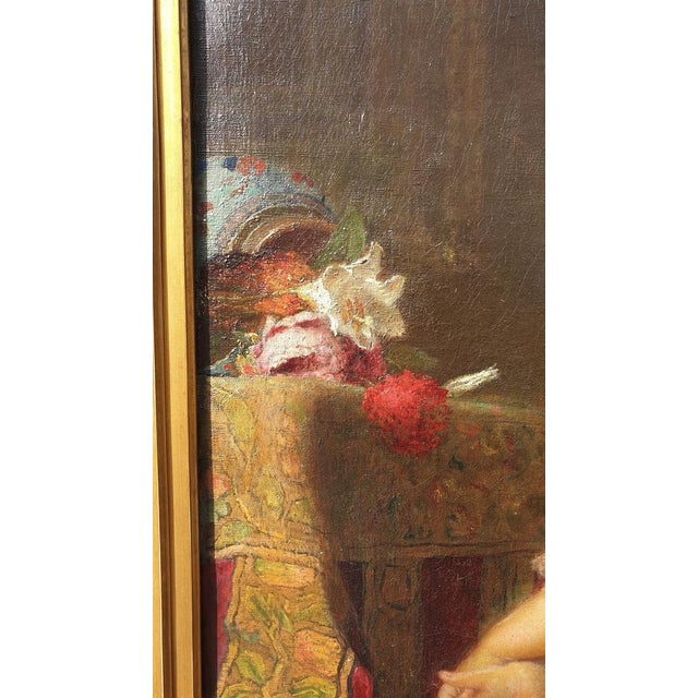 I F Ingumar, The Overturned Vase, Late 19th Century, Oil on Canvas, Framed For Sale - Image 15 of 18