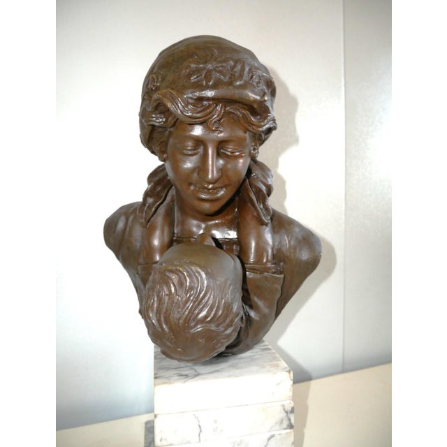Unidentified, Maternity Bust, Late 19th Century, Bronze For Sale - Image 17 of 18