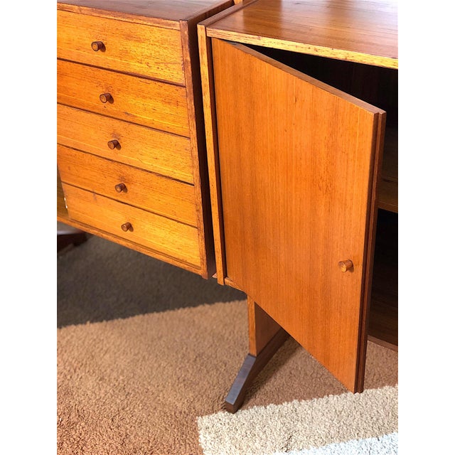 Vintage Double-Sided Bookcase, 1960s For Sale - Image 13 of 16