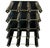 Mid-Century Modern Mid Century Wood Wine Holder Rack in Black With Brass Details For Sale - Image 3 of 6