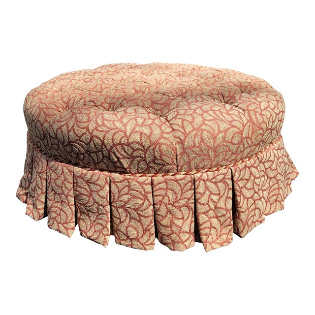Ethan Allen Fully Upholstered Seating Ottoman For Sale