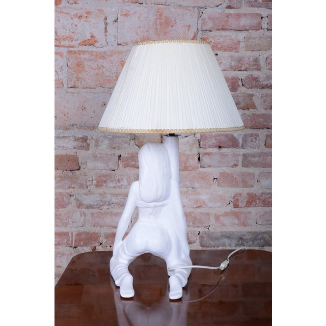 Mid-Century Figural Table Lamp in Ceramic, 1970s For Sale - Image 9 of 15