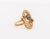 Metal 14k Yellow Gold Diamond and Sapphire Ring For Sale - Image 7 of 9