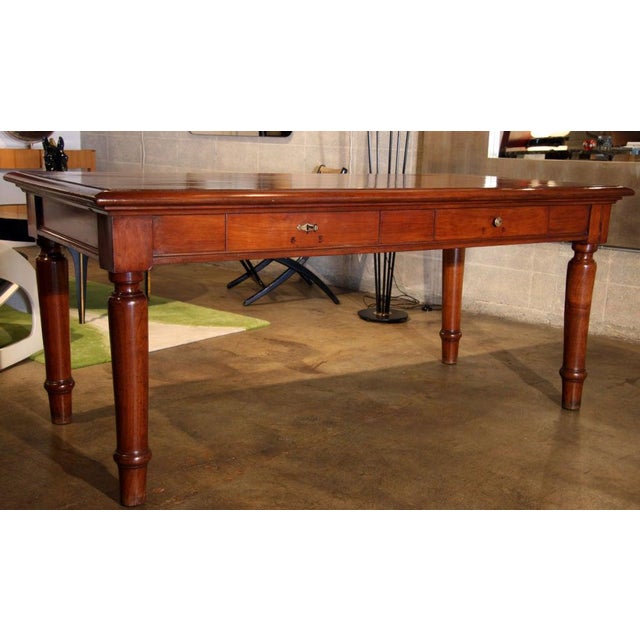 Lovely cherry two drawer desk just waiting for your kitchen or office.