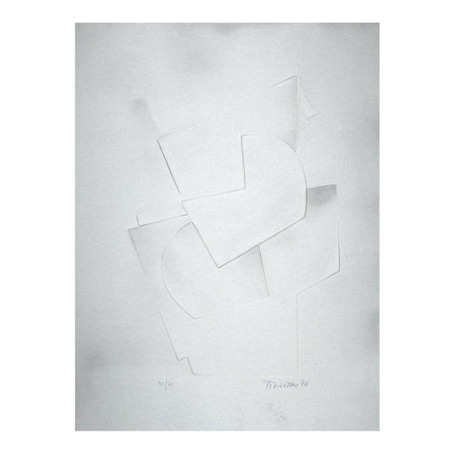Hans Richter - Untitled - Embossing on Aluminium - 1971 For Sale