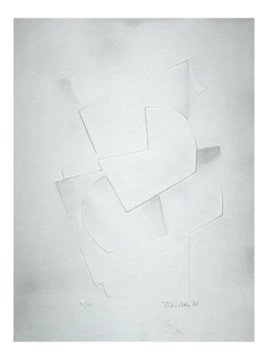 Hans Richter - Untitled - Embossing on Aluminium - 1971