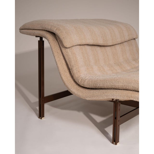 Wave Lounge Chairs by Giovanni Offredi for Saporiti, 1970s, Set of 2 For Sale - Image 11 of 13