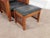 Late 20th Century Kimball Antique Style Mission Prairie Arts & Crafts Oak Morris Chair & Ottoman For Sale - Image 5 of 18