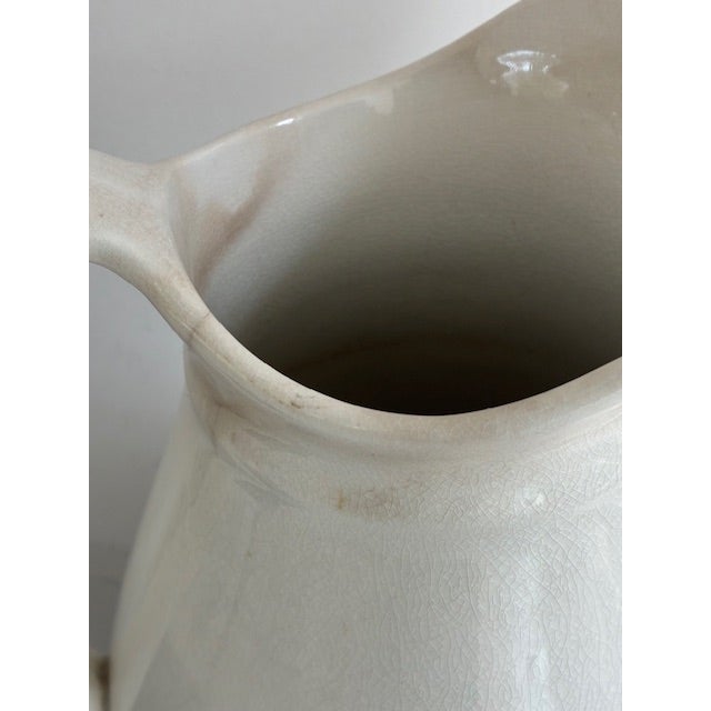 Late 19th/Early 20th Century English Ironstone Pitcher For Sale - Image 4 of 5