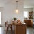Mid-Century Modern Bloom Pendant Light 14" D by Nova of California - White Satin Shade, Weathered Brass, Dimmable Bulb Included For Sale - Image 3 of 7