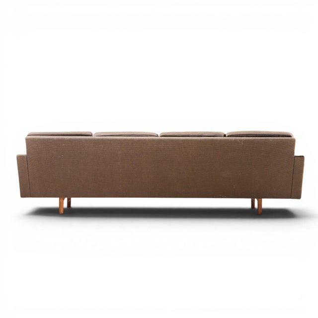 Hans Wegner Style Mid Century Danish Teak 4 Seater Sofa For Sale In Chicago - Image 6 of 9
