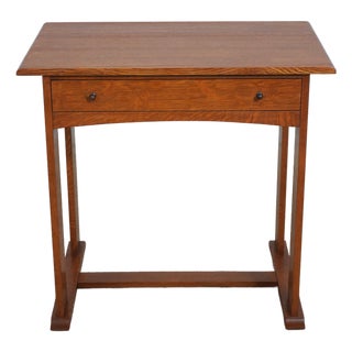 Stickley Harvey Ellis Inlay Oak Writing Desk For Sale