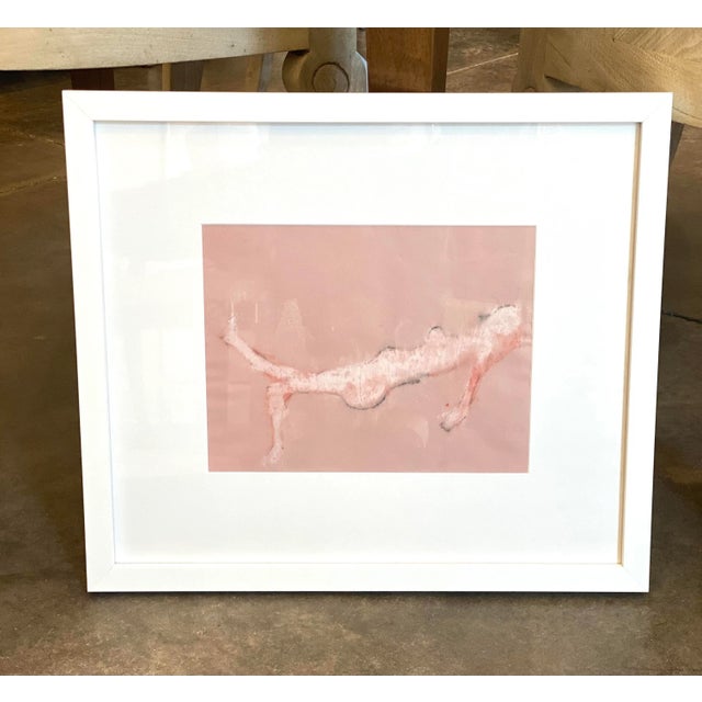 1980s Vintage Pale Figurative Painting by Martin Sumners, Framed For Sale - Image 5 of 5