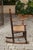 Early 19th Century English 1800s Georgian Period Plum Wood Child's Rocking Chair with Rush Seat For Sale - Image 5 of 11