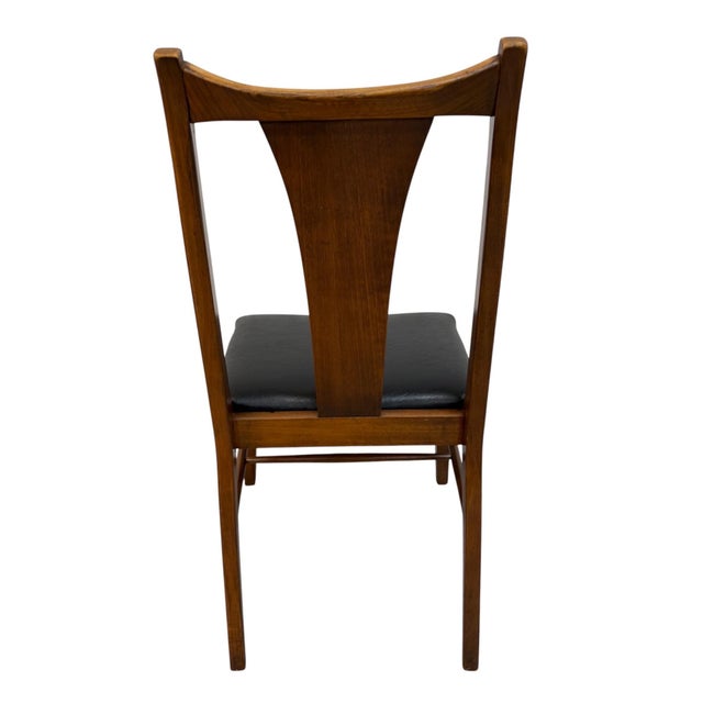 Wood Mid-Century Modern Walnut Dining Chairs - Set of 6 For Sale - Image 7 of 7
