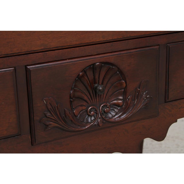 Colonial Edison Institute Henry Ford Chippendale Mahogany Lowboy For Sale - Image 11 of 14