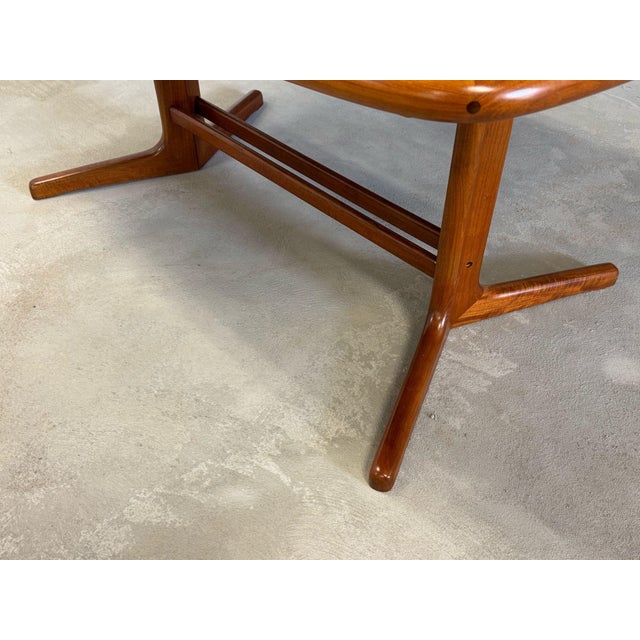 1960s Refinished Danish Modern Teak Dining Table For Sale - Image 10 of 10