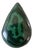 Vintage Sterling Silver and Malachite Pendant For Sale