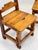 Pair of Mid-Century Mexican Rustic Pine Chairs With Carved Razor Blade Backs and Legs For Sale In Atlanta - Image 6 of 16