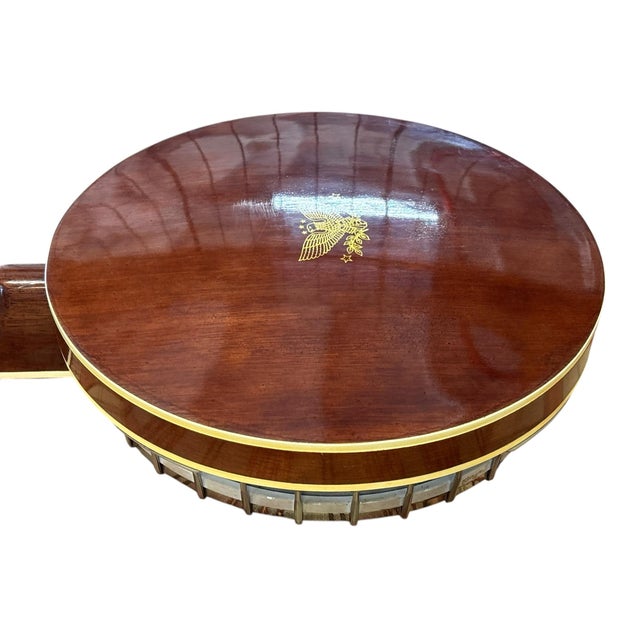 Vintage Lyle 5-String Resonator Banjo With Eagle Inlay & Original Hardware For Sale - Image 9 of 9
