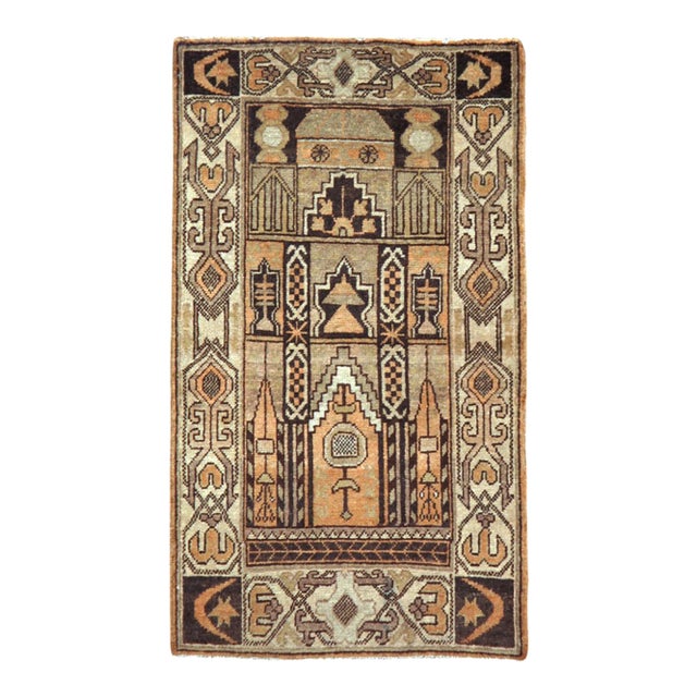 Galerie Shabab Collection Early 20th Century East Turkestan Khotan Throw Rug For Sale