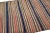 Textile Peach Vintage Kilim Handmade Flatweave Striped Wool Runner For Sale - Image 7 of 10