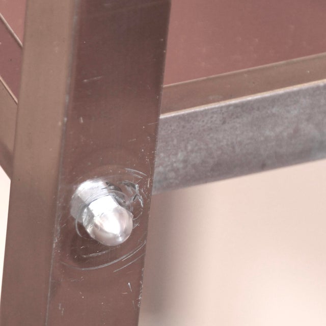 1930s French Art Deco Chromed Bar Cart by Jacques Adnet, 1930s For Sale - Image 5 of 13